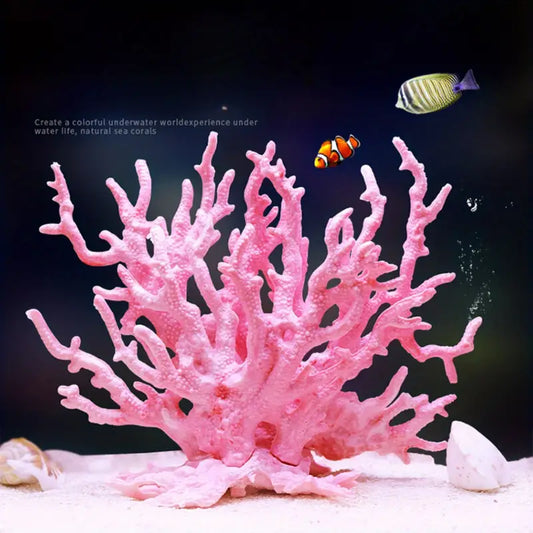 Vibrant Aquarium Coral and Water Grass Simulation