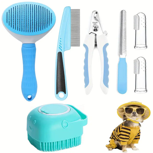 7 Pack Pet Grooming Set