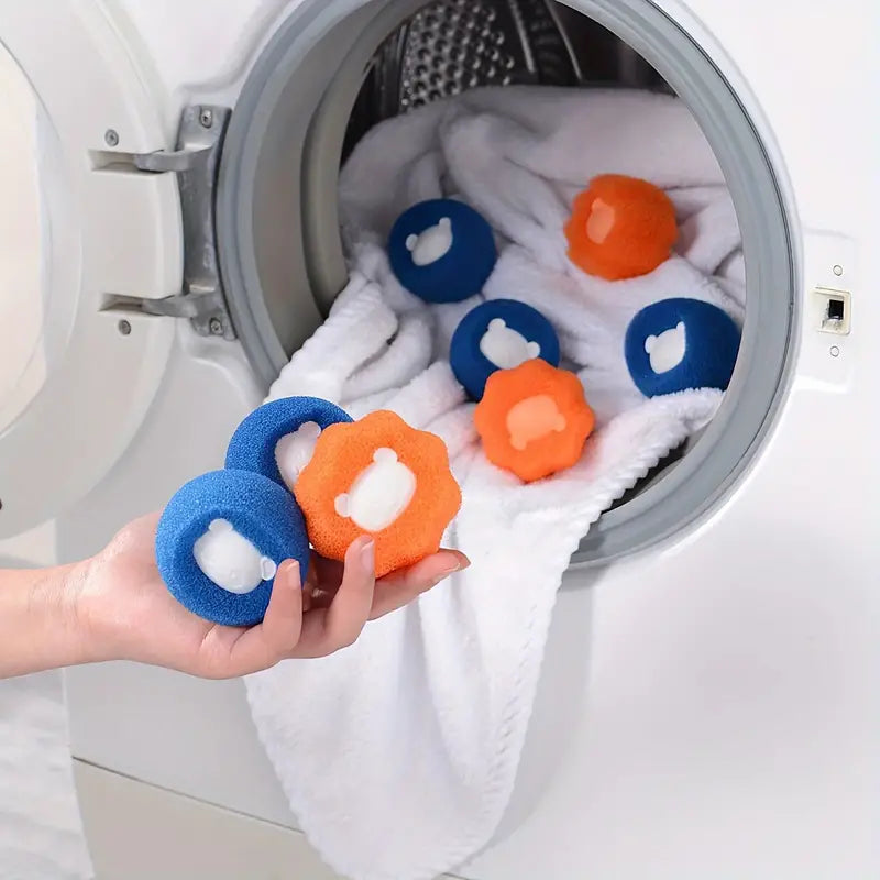 6pcs Reusable Laundry Balls - Pet Hair Remover