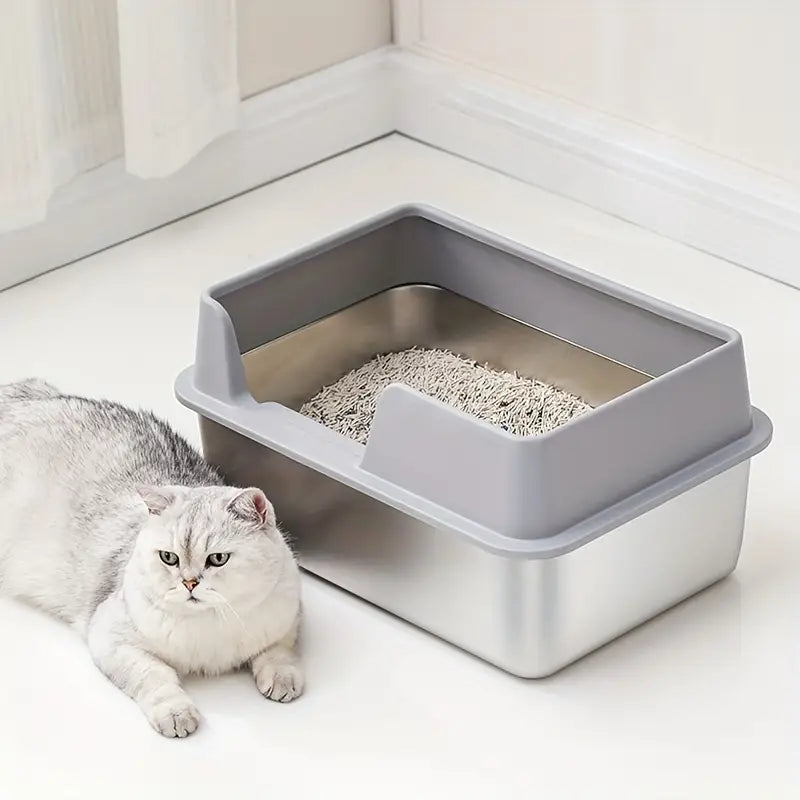 Stainless Steel Cat Litter Box