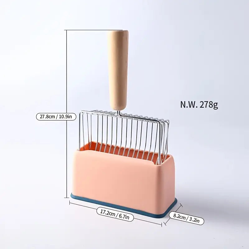 Durable Metal Cat Litter Scoop Set