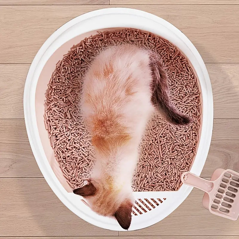 Premium Cat Litter Box with No-Spill Design