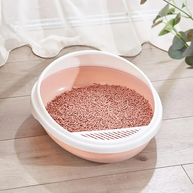 Premium Cat Litter Box with No-Spill Design