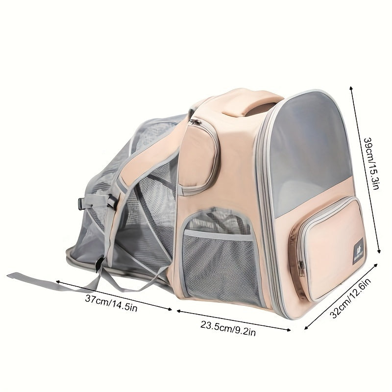 Spacious Expandable Pet Carrier Backpack