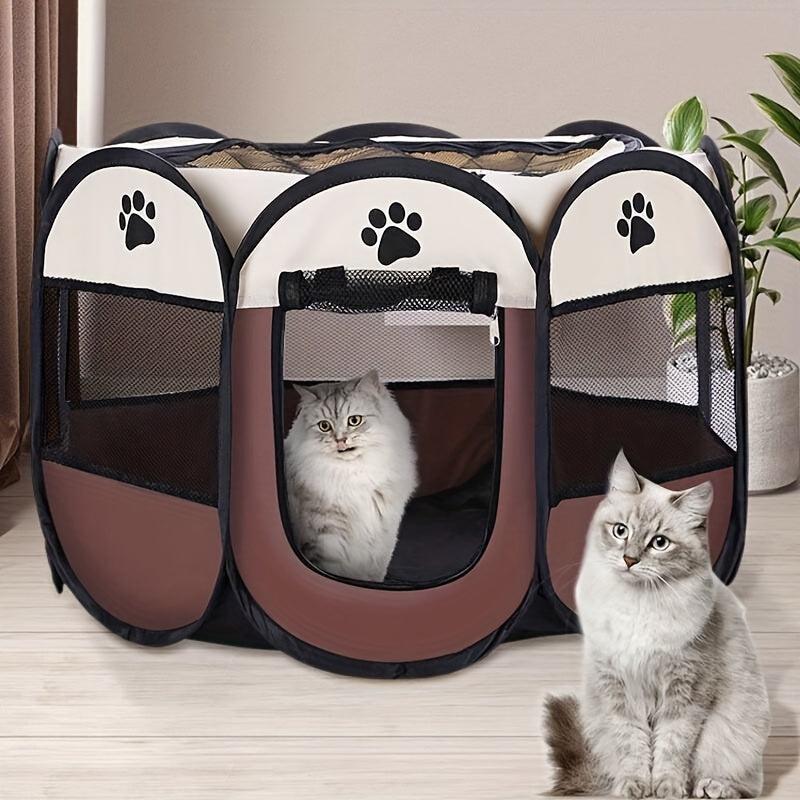 Premium Foldable Octagonal Pet Playpen Tent