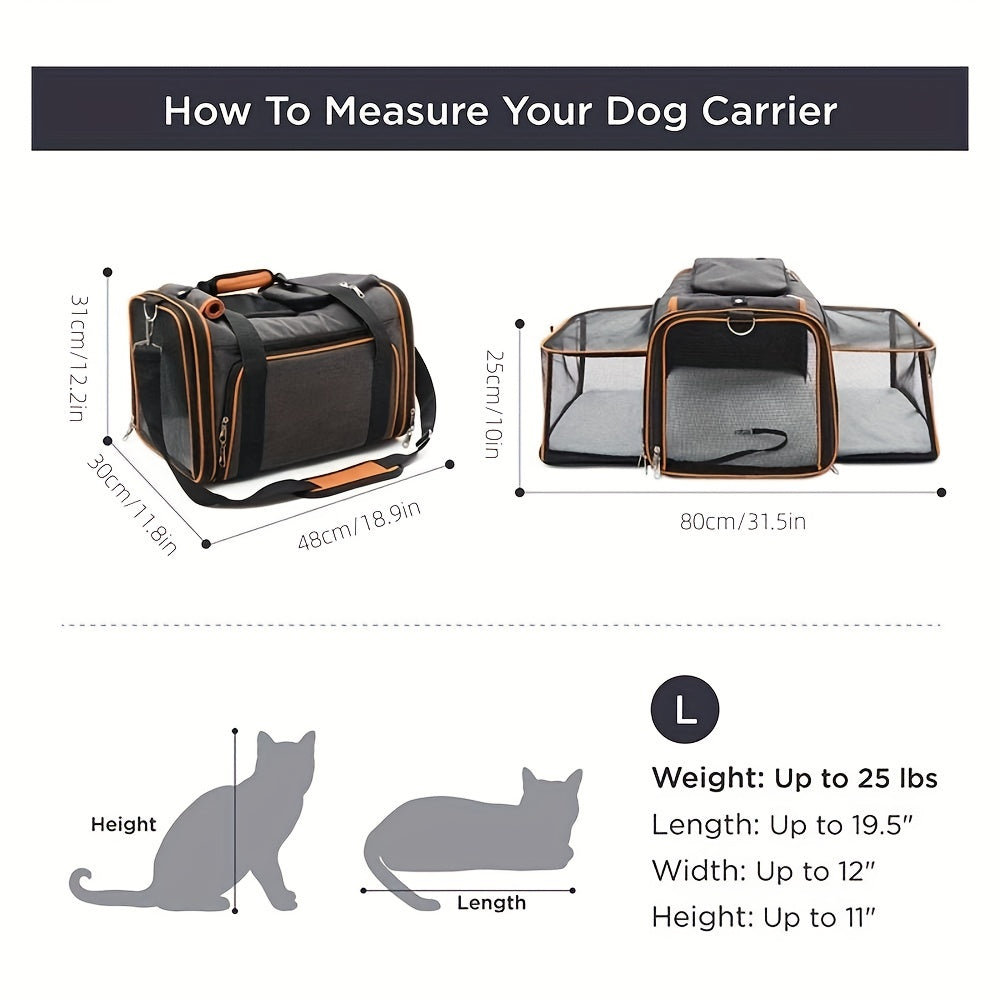 Ultimate Pet Travel Companion - Foldable, Airline-Approved