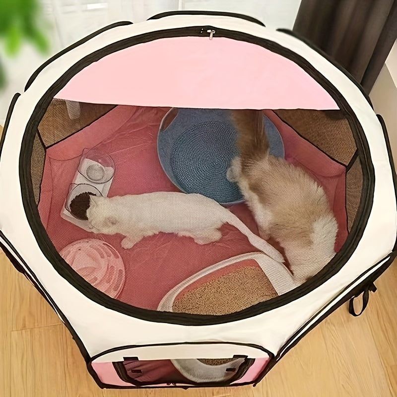 Premium Foldable Octagonal Pet Playpen Tent