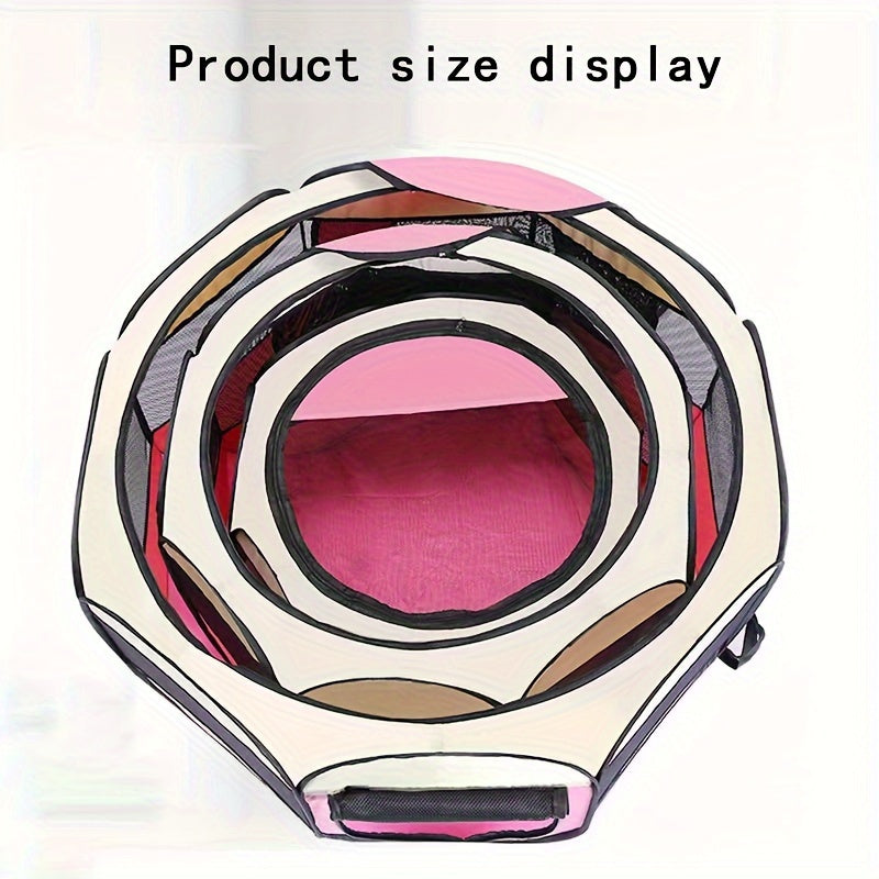 Premium Foldable Octagonal Pet Playpen Tent