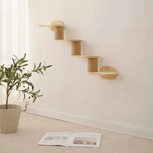 Wooden Wall-mounted Cat Bed