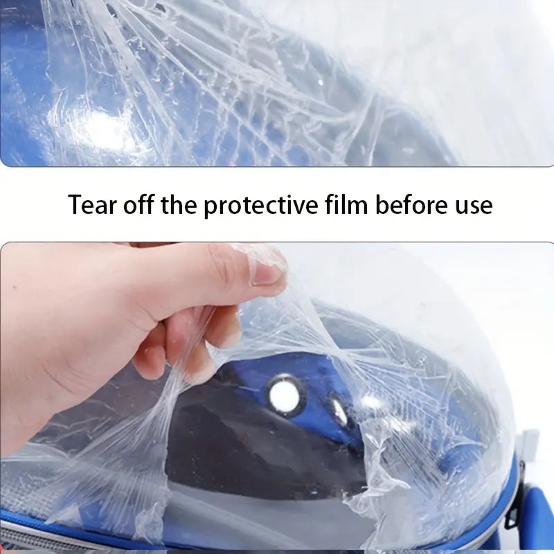 Breathable Transparent Space Capsule Cat Backpack