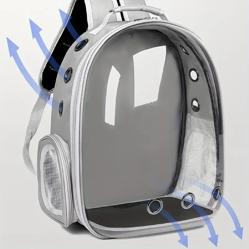 Breathable Transparent Space Capsule Cat Backpack